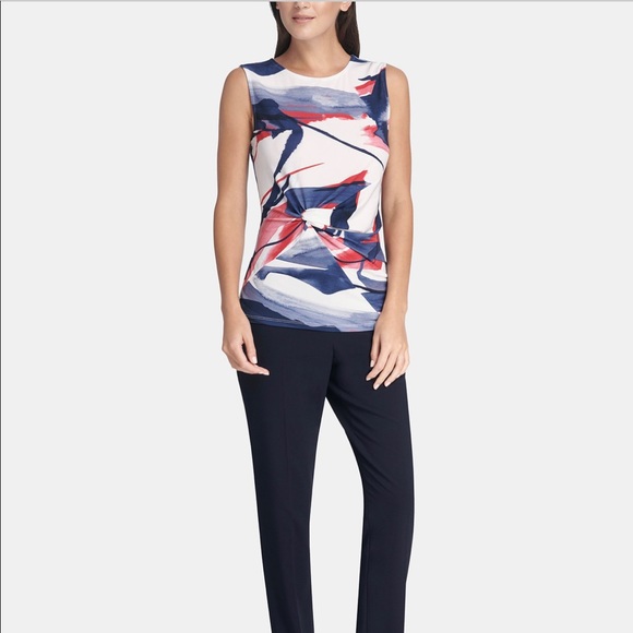 DKNY Twisted Front Top - Picture 2 of 7